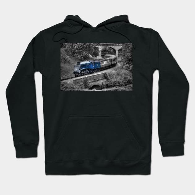 Sir Nigel Gresley - Colour Popped Hoodie by SteveHClark